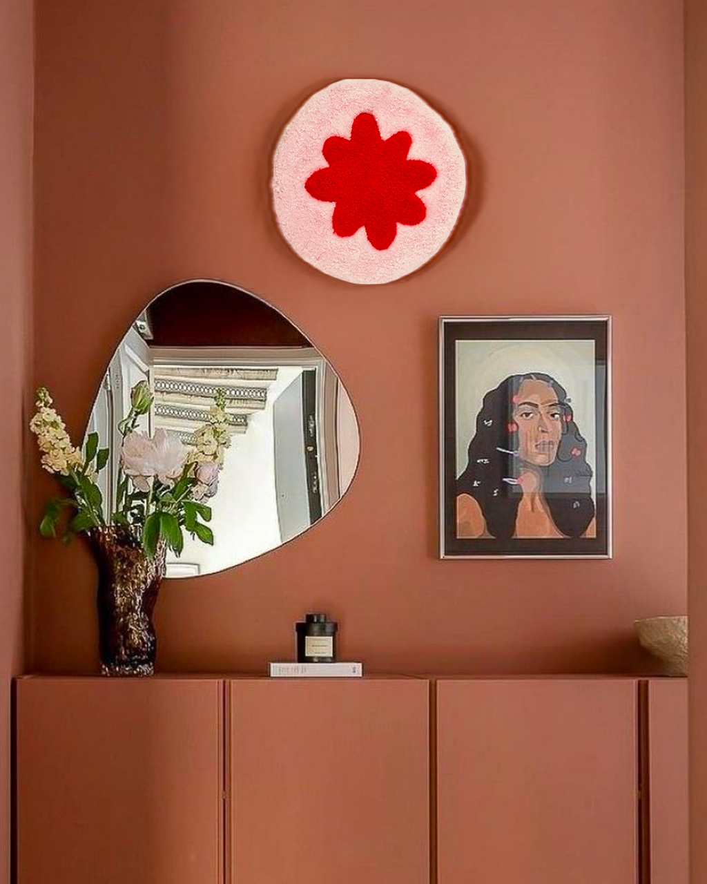 Tapis “Fleur” Rose — Collection Pop-Up Galerie 2024