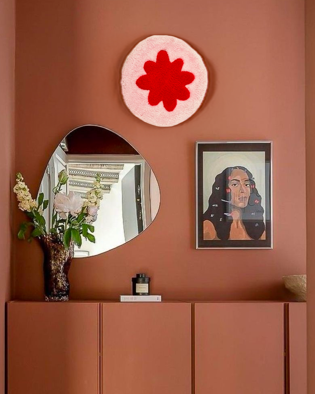 Tapis “Fleur” Rose — Collection Pop-Up Galerie 2024