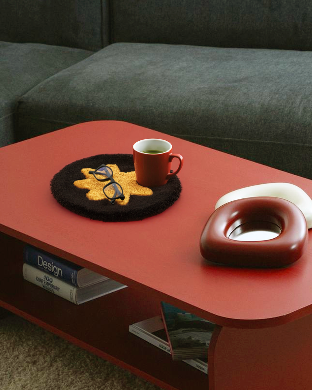 Tapis “Fleur” Orange — Collection Pop-Up Galerie 2024