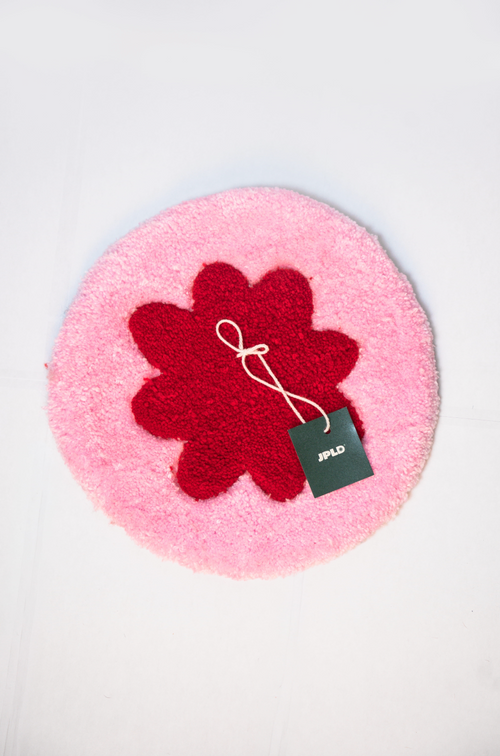 Tapis “Fleurs” Rose — Collection Pop-Up Galerie 2024