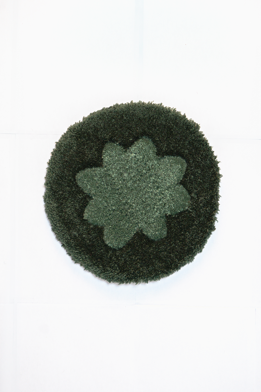 Tapis “Fleurs” Vert — Collection Pop-Up Galerie 2024