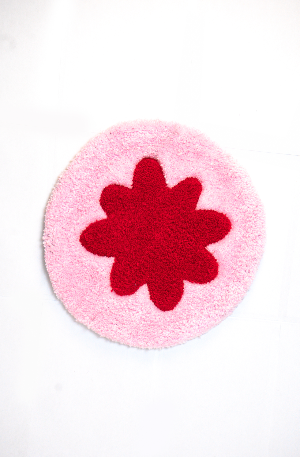 Tapis “Fleur” Rose — Collection Pop-Up Galerie 2024