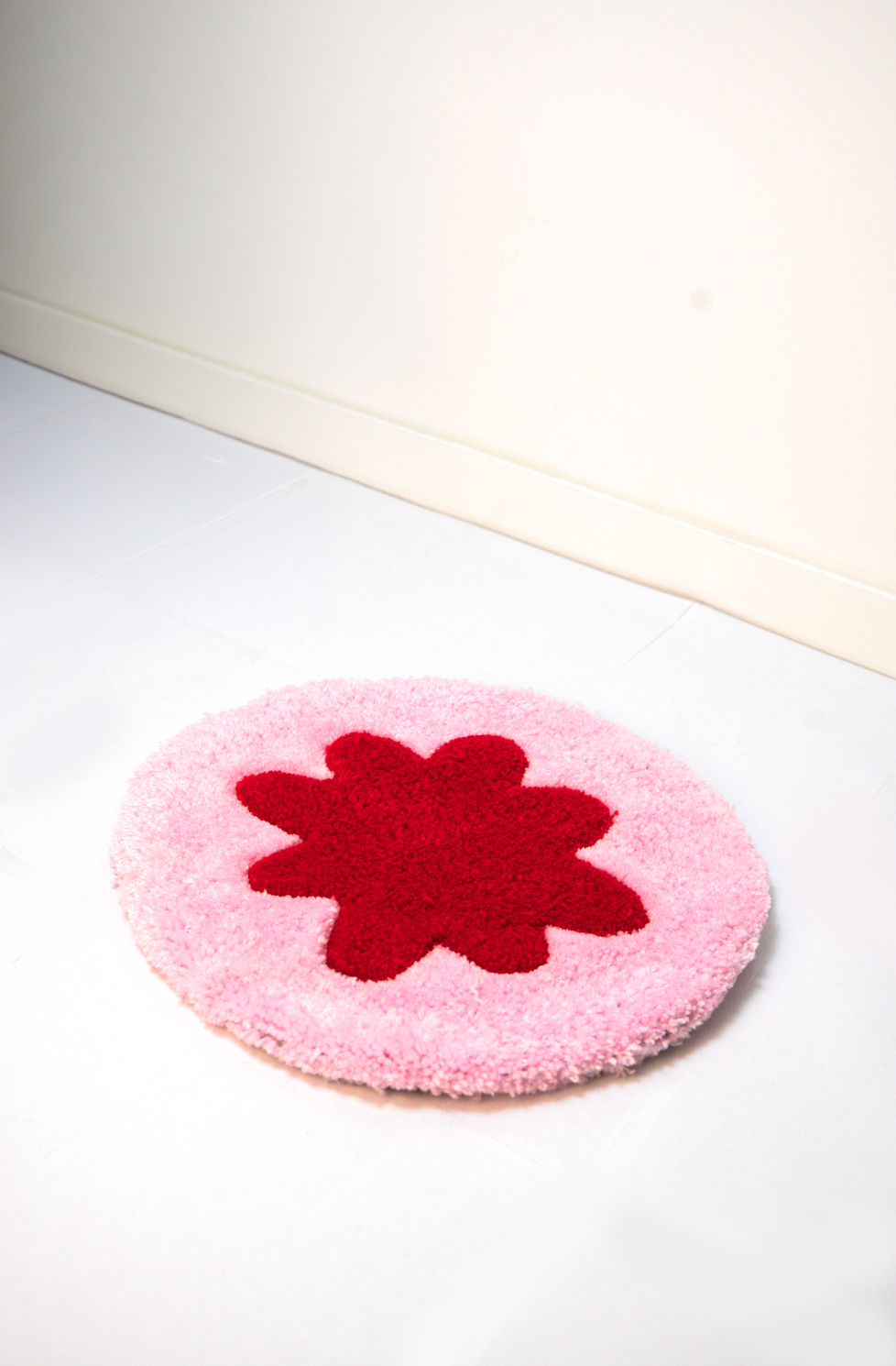 Tapis “Fleur” Rose — Collection Pop-Up Galerie 2024