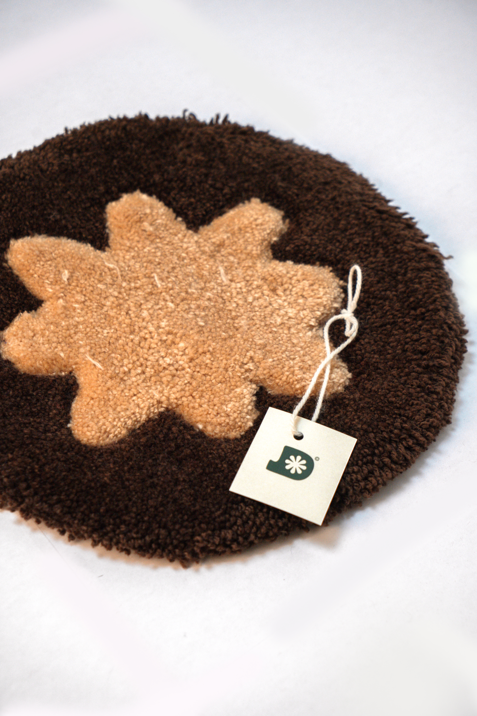 Tapis “Fleur” Marron — Collection Pop-Up Galerie 2024