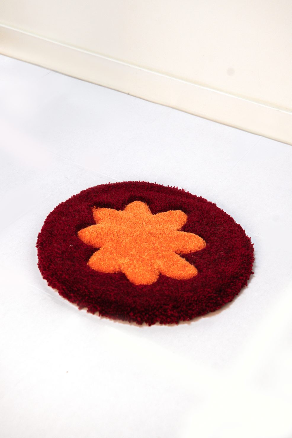 Tapis “Fleur” Orange — Collection Pop-Up Galerie 2024