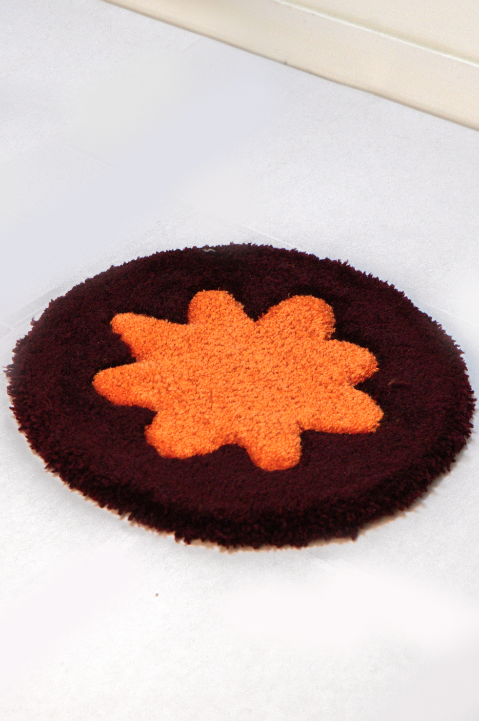 Tapis “Fleur” Orange — Collection Pop-Up Galerie 2024